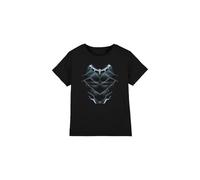 Black Panther Costume Unisex Kids T Shirt, Noir, 5-6 Ans Garçon