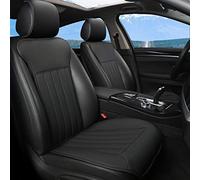 Black Panther Coussin Siege Voiture, Confortable Housse de Siège Avant,Quatre Saisons Universelles Antidérapant Housse Voiture Siege avec Dossier(2PCS-Noir)