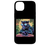 Black Panther Lunettes de Soleil Vintage pour Fille et garçon Motif panthère Noire Coque pour iPhone 14 Plus