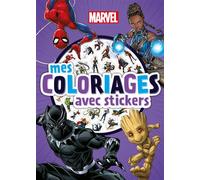 BLACK PANTHER - Mes coloriages avec stickers - MARVEL - Collectif - Hachette Disney - broché - Document jeunesse
