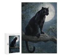 Black Panther Moonlit Tree Branch Puzzle 1000 Pièces Educa Jouet en Bois Cadeau Unique Décoration Intérieure Jeu Éducatif Challenge Toy Adultes Et Enfants À Partir De 14 Ans 300 PCS