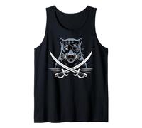 Black Panther Pirate Skull Crossbones Black Panther pour Enfants Débardeur