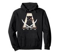 Black Panther Pirate Skull Crossbones Black Panther pour Enfants Sweat à Capuche