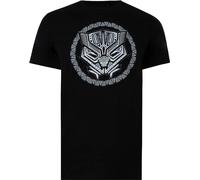 Black Panther - T-shirt pour homme TV638 (S) (Noir/Blanc)