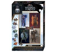 Black Panther Wakanda Forever: Adult Colouring Book and Puzzle (Marvel: 1000 Pieces)