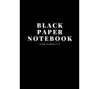 Black Paper Notebook: Black Journal for Writing, Drawing, and Journaling - 130 Ruled Pages (65 Sheets), 6" x 9"