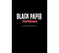 Black Paper Notebook: Journal for Writing, Drawing, and Journaling - 130 Ruled Pages (65 Sheets), Compact 6" x 9" Size.