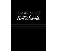 Black Paper Notebook - Typography Cover: perfect for writing, sketching, and journaling with white, neon, or metallic gel pens. Size: 6 x 9 inches and 100 lined black pages.