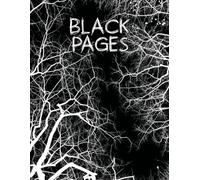 Black Paper Sketchbook: For Doodling, Writing, Painting, Calligraphy, Drawing cartoon, Sketch Pad,tree vein: Blank Black pages Book Sketching 8.5 x 11 in