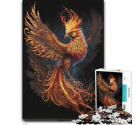 Black Phoenix Puzzle Adulte en Bois | Un loisir manuel à la maison - une méthode de montage claire pendant le temps libre.