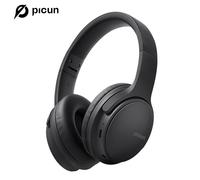 Black Picun Queen-Écouteurs sans fil Bluetooth 5.3, oreillettes hi-fi, stéréo, 40 heures d'autonomie, pour téléphone, PC, casque léger ""Nipseyteko