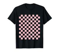 Black Pink Pastel Checkerboard T-Shirt
