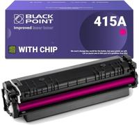 BLACK POINT Cartouche de Toner pour HP W2033A (HP 415A) avec Puce - Magenta - pour HP Color Laserjet Pro: M454dn M454dw MFP M479dw MFP M479fdn MFP M479fdw MFP M479fnw - Certifié TÜV