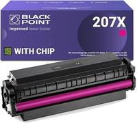 BLACK POINT [avec Puce Cartouche de Toner pour HP W2213X HP 207X W2213A HP 207A Rouge pour HP Color Laserjet Pro MFP M283fdw Color Laserjet Pro MFP M282nw MFP M283fdn Color HP Laserjet M255dw M255nw