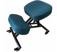 BLACK POINT O'kneel Basic Siege Assis Genoux en Lin pour Le Bureau et la Maison. Chaise de Bureau Ergonomique (L'ensemble Comprend Une Housse de Chaise Turquoise foncé) Siege Ergonomique
