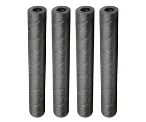 Black Pool Noodles Foam, Multi-Purpose Tube Set, 4 Pieces Insulation Sleeves, Lightweight Craft Rod Covers with Flexible Fit for Garden Copper Railing Handle Home Yard Patio Driveway Use, 1.97 Inches