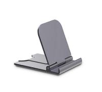 (Black) Portable Mobile Phone Stand Multi-angle Adjustable Desktop Cell Phone Holder Lightweight Table Desk Mount-yujia