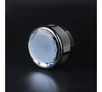 Black pour crystal Shift Knob Cap for pour Land Rover Before 2016(Black-Before 2016)