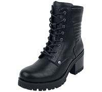 Bottes de Black Premium by EMP - Bottines Lacées Noires À Talons - EU36 à EU42 - pour Femme - noir EU 39