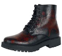 Black Premium by EMP Femme Bottes noires-rouges avec imprimé EU41