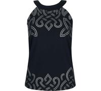 Black Premium by EMP Femme débardeur Noir avec Ornements Nordiques