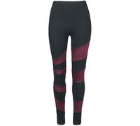 Black Premium by EMP Femme Leggings Noir-Rouge L