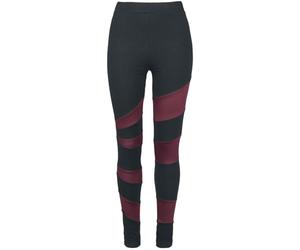 Black Premium by EMP Femme Leggings Noir-Rouge M