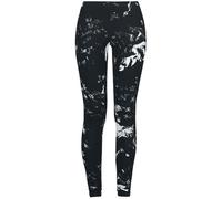 Black Premium by EMP Femme Leggings Noirs avec imprimé sur Toute la Surface S
