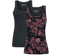 Black Premium by EMP Femme Lot de Deux Tops Noirs L