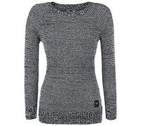 Black Premium by EMP Femme Pull Gris tricoté en Style mélange avec des Poignets côtelés M