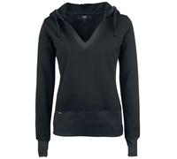 Black Premium by EMP Femme Sweat à Capuche Noir avec Trous pour Les Pouces