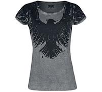 Black Premium by EMP Femme T-Shirt Manches Courtes Dare to Be Different Gris XL