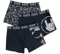 Black Premium by EMP Homme Caleçon Gris Noir en Lot de Trois
