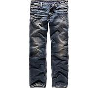 Black Premium by EMP Homme Jean Bleu en Coupe Ample et Taille Moyenne pour Un Confort de Port élevé - Lavage Discret d’Occasion et Poches Pratiques W34L34