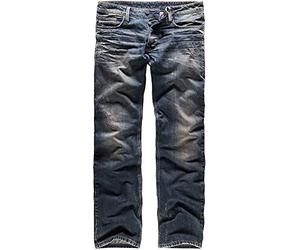 Black Premium by EMP Homme Jean Bleu en Coupe Ample et Taille Moyenne pour Un Confort de Port élevé - Lavage Discret d’Occasion et Poches Pratiques W32L34