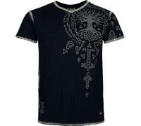 Black Premium by EMP Homme T-Shirt Noir avec imprimé Frontal/arrière XXL