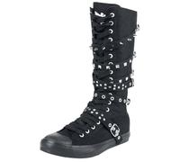 Black Premium by EMP Unisexe Baskets noires avec rivets EU39