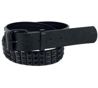 Black Premium by EMP Unisexe Ceinture cloutée noire 110 cm