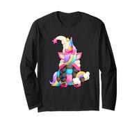 Black Pride Unicorn for Afro American Women Melanin GNOME Manche Longue