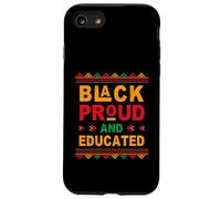 Black Proud and Educated Celebrating Black History Month Coque pour iPhone SE (2020) / 7/8