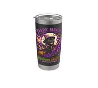 Black Pug Wizard Halloween Dark Magic nécessite des Gobelet isotherme en acier inoxydable double paroi