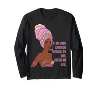 Black Queen African SI un homme ne peut pas reconnaître Queen Leave Manche Longue