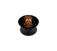 Black Queen Belles Femmes Melanin Queen Black Girl Magic PopSockets PopGrip Adhésif