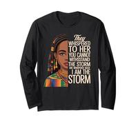 Black Queen I Am The Storm Empowerment African Heritage Manche Longue