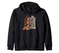 Black Queen I Am The Storm Empowerment African Heritage Sweat à Capuche