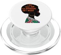 Black Queen I am Who I am Afro African American Women PopSockets PopGrip pour MagSafe