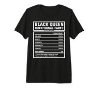 Black Queen Nutritional Facts for Black Pride History Month T-Shirt Haut de Gamme