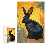Black Rabbit Painting Artwork Puzzle 1000 Pièces Educa Jouet en Bois Cadeau Unique Décoration Intérieure Jeu Éducatif Challenge Toy Adultes Et Enfants À Partir De 14 Ans 1000 PCS