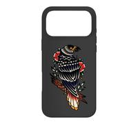 Black Raven Tattoo Style Goth Birds Illustration Graphic Coque pour iPhone 17 Pro Max