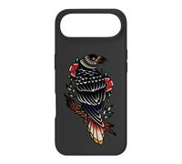 Black Raven Tattoo Style Goth Birds Illustration Graphic Coque pour iPhone Air